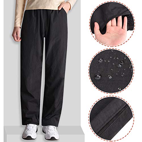 Noverlife Professional Pet Groomer Trousers, XL Size, Splash Proof Anti-Static Pet Beautician Trousers with 2 Pockets, Lightweight Unisex Grooming Black Pants for Pet Shop, Breathable Chef Work Pants - Image 3