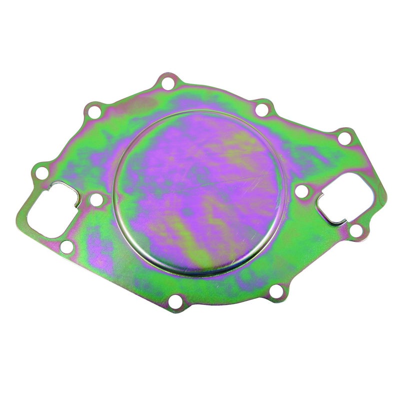 Ford Racing Water Pump Back Plate Steel Cadmium compatible with Big Block Ford Each