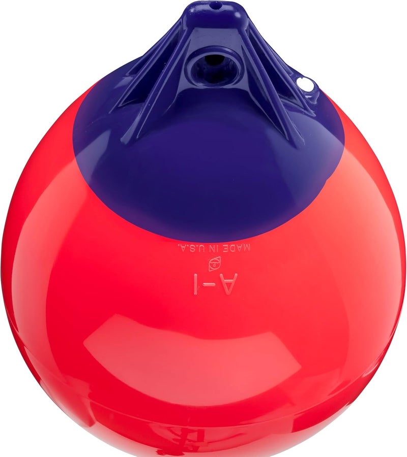 Polyform A-Series Buoy A-1 Standard Blue Ropehold - Red - Image 2