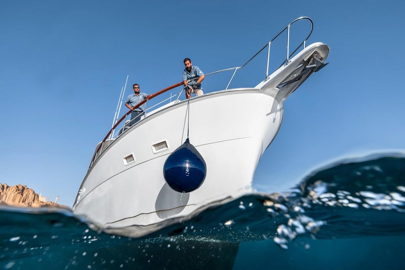 Polyform A-Series Buoy A-1 Standard Blue Ropehold - Red - Image 3