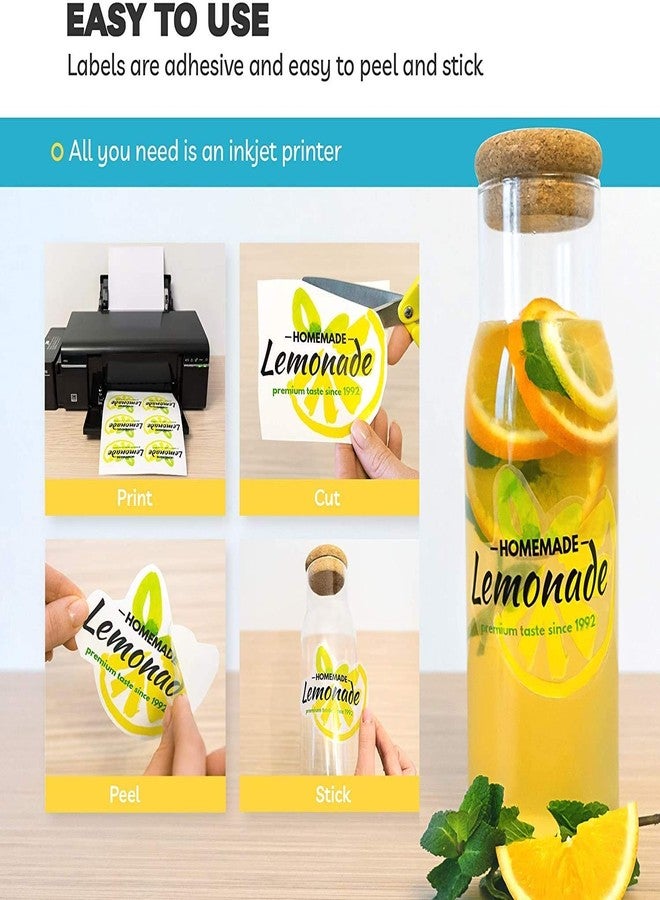 True-Ally 50 Clear Self Adhesive Sticker Photo Paper for Inkjet and Laser Printer (Transparent) Waterproof, Dries Quickly, Tear Resistant DIY Sticker Printing Label Art (A4-50 Sheets) - Image 3