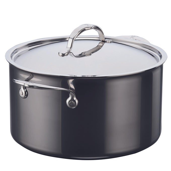 NANOBOND COLLECTION TITANIUM STAINLESS STEEL 8QUART STOCK POT WITH LID TOXIN PFAS CHEMICAL FREE CLEAN COOKWARE INDUCTION COOKTOP COMPATIBLE