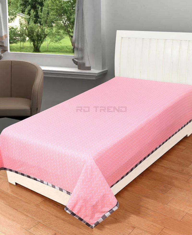 RD TREND® Cloud Cotton AC Summer Chadar for Sleeping | 210 TC Soft Lightweight Breathable Single Topsheet/Odhne Wali Chadar | Single Bed Bedsheet 60×90 Inch Pink - Image 1