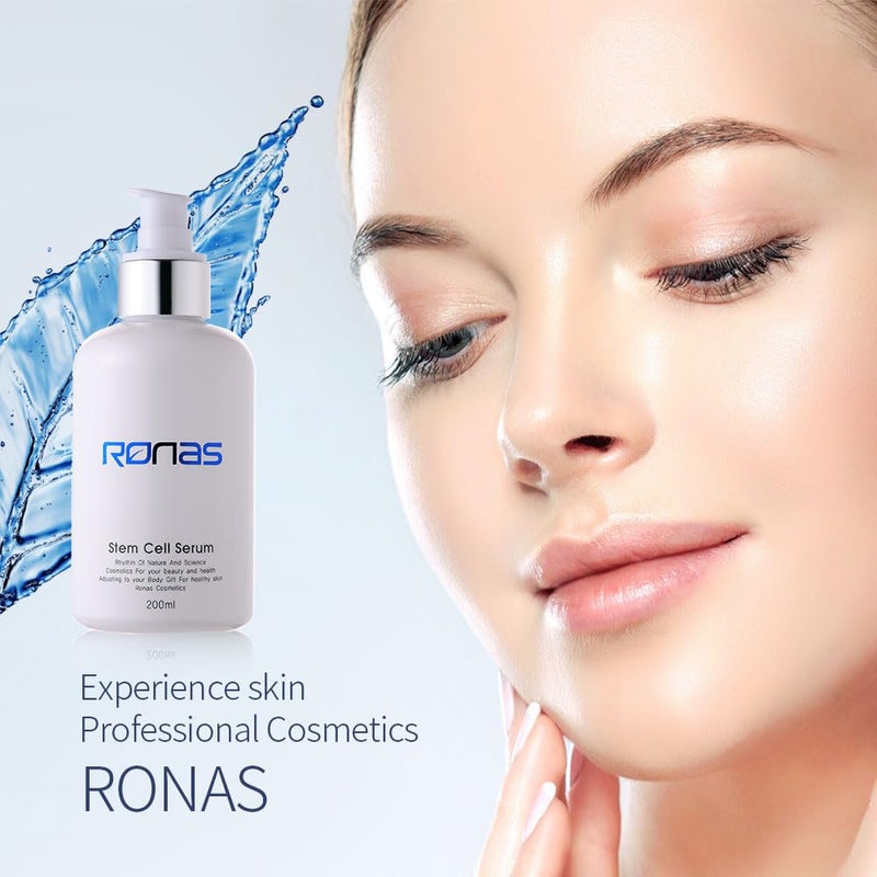 Ronas Stem Cell Serum Korean Facial Moisturizer with Hyaluronic Acid, Licorice Extract, Squalan Face Serum For Women Revitalizing, Skin Barrier Strengthening 6.76fl.oz - Image 5