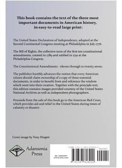 US Constitution: Declaration of Independence, Bill of Rights, and Amendments  - Image 1