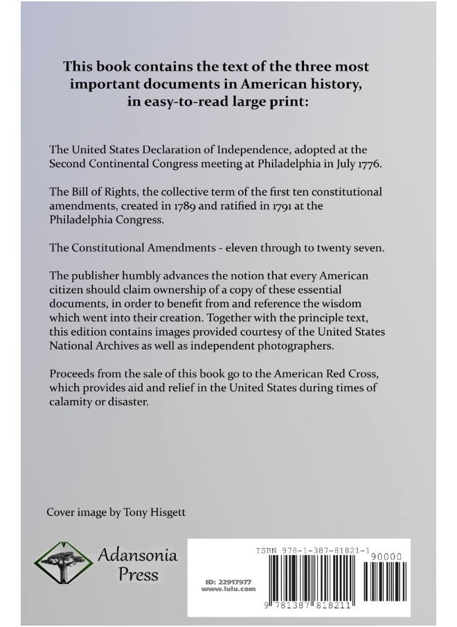 null - US Constitution: Declaration of Independence, Bill of Rights, and Amendments - Image 1