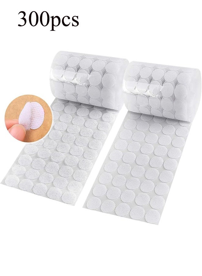 واي جيه نقاط لاصقة ذاتية 300 قطعة (150 زوجًا) بقطر 0.59 بوصة، عملات لاصقة بقاعدة لاصقة ومثبتة للحلقات للمدرسة، المكتب، المنزل، والفنون والحرف اليدوية - Image 1