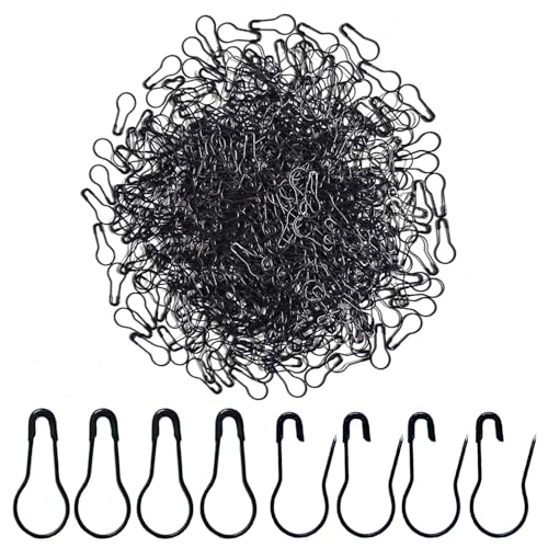 Erewa 500 Pcs Black Bulb Pins 08 Gourd Safety Pins for Craft Project Home Accessories - Image 1