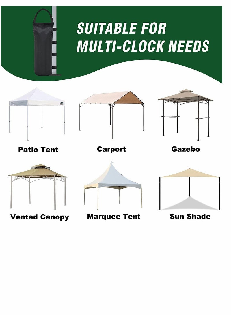 Y&D أكياس رملية كبيرة جدًا بوزن 112 رطلاً للمظلات الفورية في الهواء الطلق، 4 عبوات، أسود (بدون رمل) أسود داكن - Image 2
