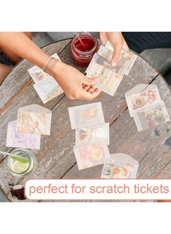 HS 100 PCS Glassine Envelopes, Tissue Seed Envelopes, Coin Envelopes, Clear Envelopes For Collecting Lottery Ticket Stamp Card Coin Gift Wedding Guest Favor Supplies, 3.9 x 2.7 Inches  - Image 5