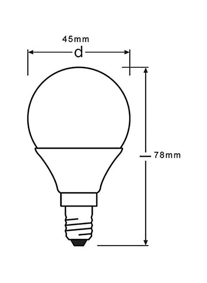 OSRAM E14 LED Bulb 4W Warm White Retrofit Class P 827 / 2700K - Image 4