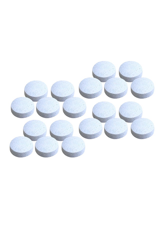Loquat 20-Piece Multifunctional Effervescent Spray Cleaner Tablet Set White - Image 1