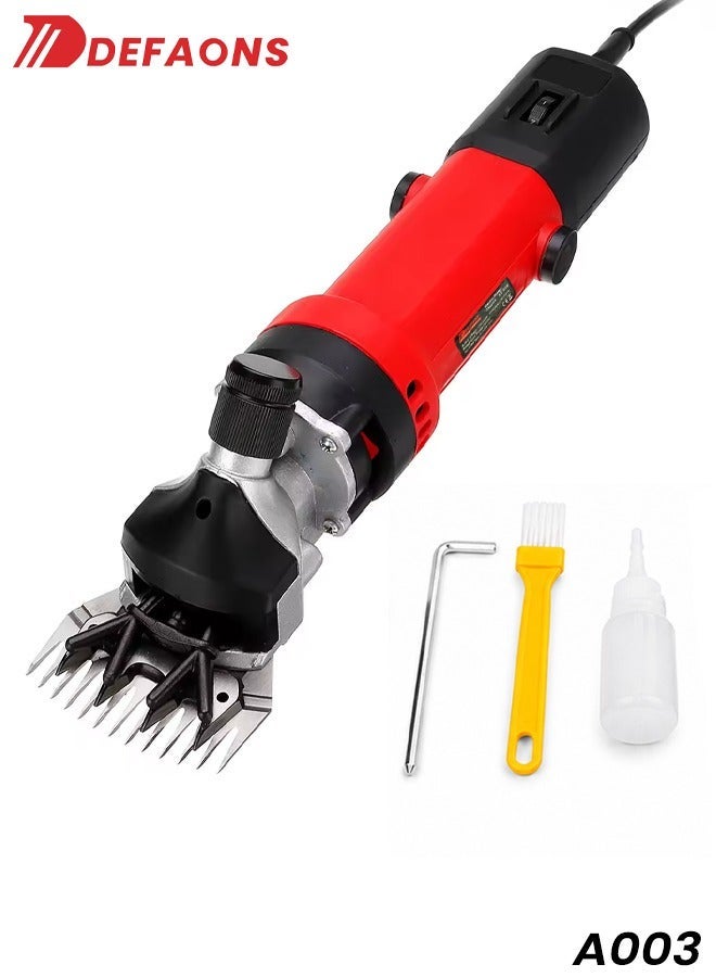 DEFAONS A003 Electric Sheep Shears 1280W Professional Sheep Clipper Machine, 2800RPM Heavy Duty Wool Shearing Machine with Adjustable Blade, High Speed Electric Animal Hair Trimmer for Sheep Goat Alpaca Farm Grooming - Image 2