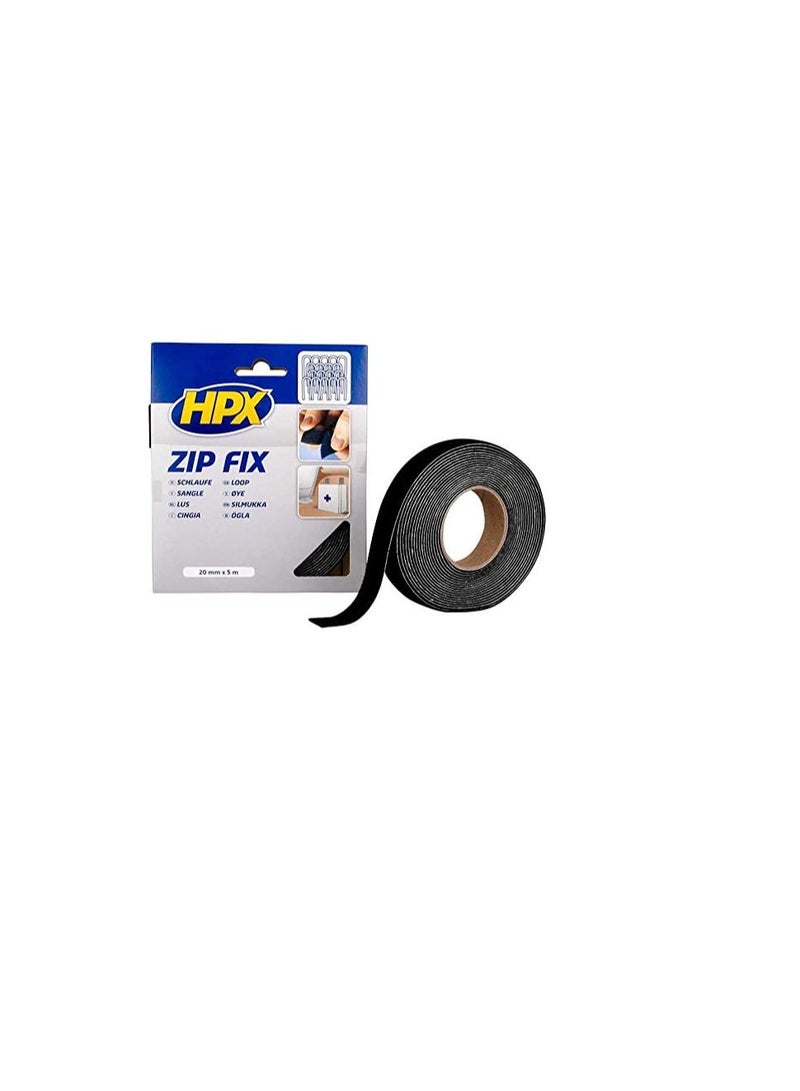 HPX Self-Adhesive Velcro Tape Loop 20mm X 5m - Image 1