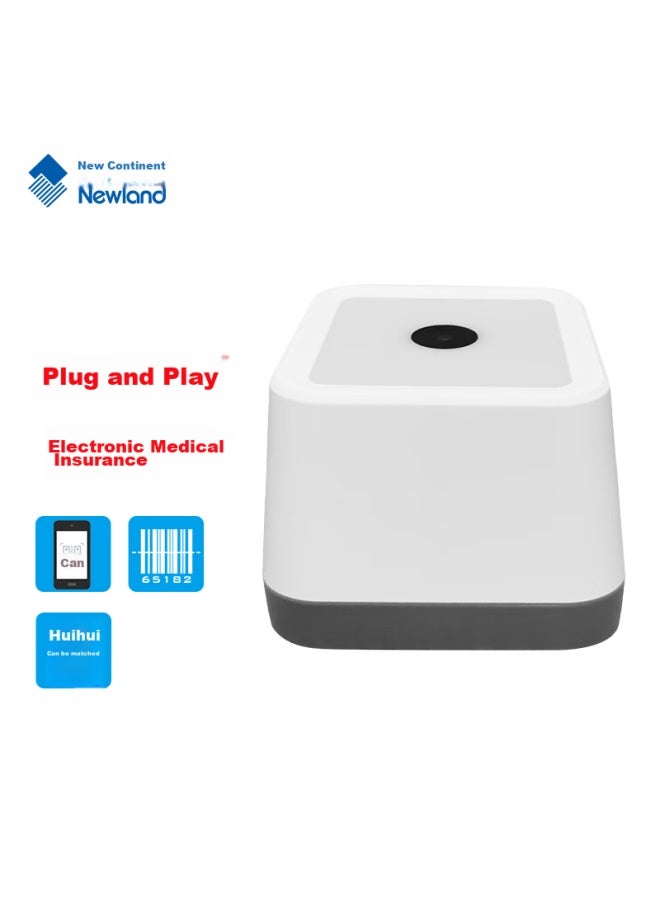 Newland صندوق دفع كود QR Fr21، منصة ماسح 1d/2d، ماسح شاشة، ماسح كود QR لصندوق المطعم، بث صوتي Wechat، صندوق أبيض صغير - Image 4