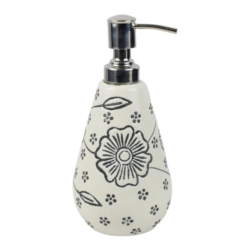 Kaolinite Ceramic Bathroom Accessories Set for Utility and Bathroom Decor | Liquid Soap Dispenser, soap Tray, Toothbrush Holder Hand Crafted Classy/Elegant White - Image 4