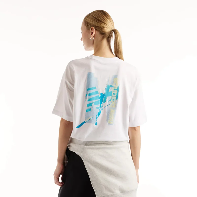 نيو بالانس Women's Collage Oversized T-Shirt