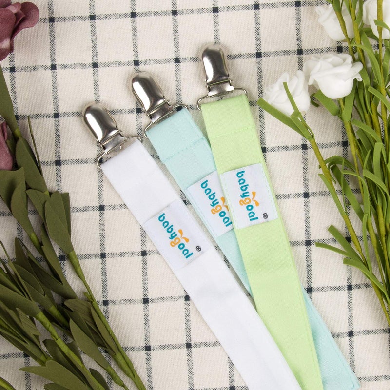 Babygoal Pacifier Clips, 6 Pack Pacifier Holder for Boys and Girls Fits for Most Pacifier Styles & Baby Toys and Baby Gift 6MP15 - Image 2