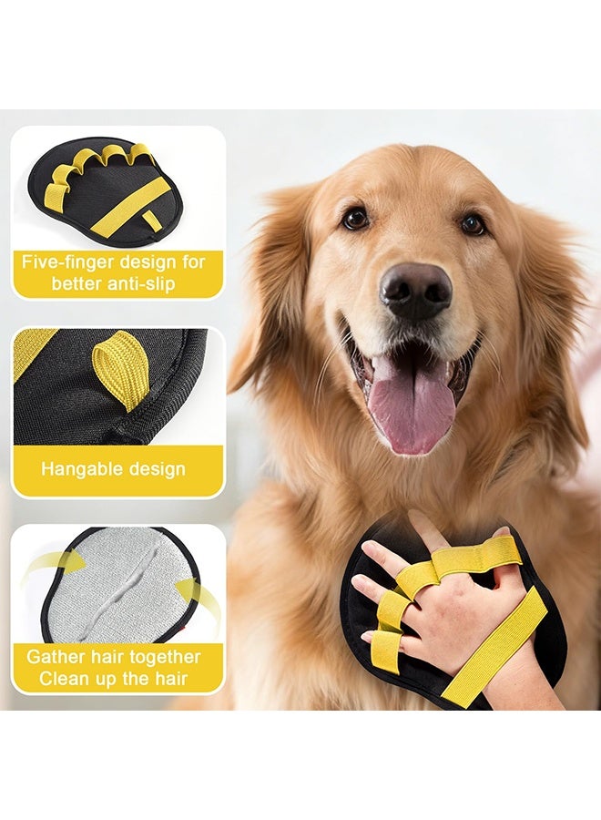 1 Pcs 5-Finger Electrostatic Reusable Pet Hair Removal Mitt & Glove, Pet Hair Remover Brush Tool for Cats & Dogs, for Couch, Furniture, Carpet, Laundry & Clothing - Image 3