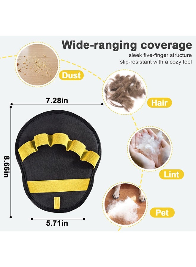 1 Pcs 5-Finger Electrostatic Reusable Pet Hair Removal Mitt & Glove, Pet Hair Remover Brush Tool for Cats & Dogs, for Couch, Furniture, Carpet, Laundry & Clothing - Image 2
