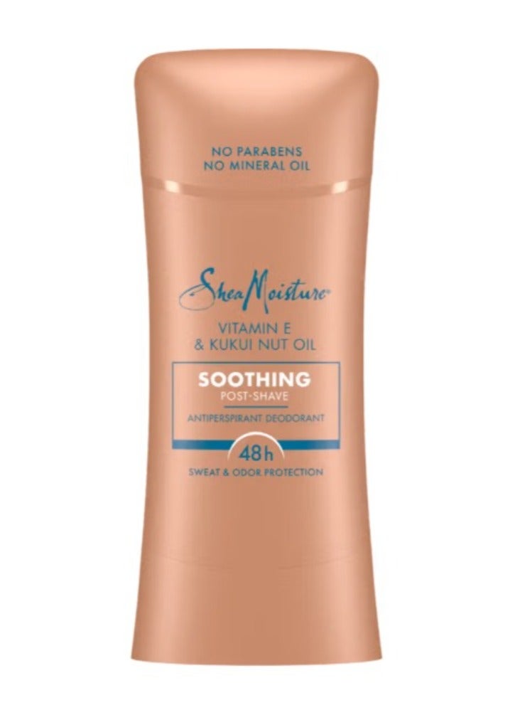 SheaMoisture Antiperspirant Deodorant Stick Soothing Vitamin E & Kukui Nut Oil, Count for 48HR Sweat & Odor Protection Paraben & Mineral Oil Free, 74ml - Image 1