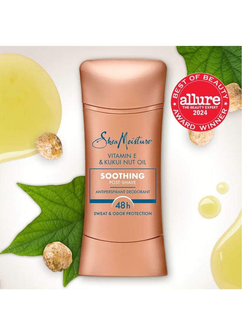 SheaMoisture Antiperspirant Deodorant Stick Soothing Vitamin E & Kukui Nut Oil, Count for 48HR Sweat & Odor Protection Paraben & Mineral Oil Free, 74ml - Image 2