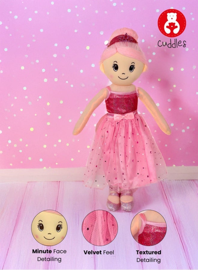 Cuddles Stuffed ballerina Doll 50cm Pink - Image 3