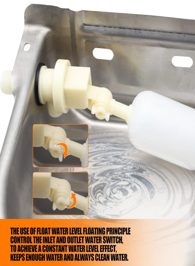 APlayfulBee Automatic Animal Drinking Water Bowl with Float Valve,304 Stainless Steel Livestock Dispenser Waterer with Drainage Hole,Includes Water Bowl,3/4''Water Hose,2 Float Valves and Mounting Bolts - Image 4