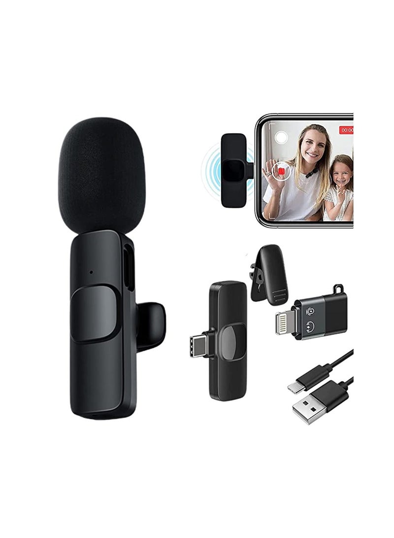 Wireless Microphone for iPhone Mini Neck Hanging Clip for Android Smartphones, Tik Tok, YouTube, Live Streaming, Flog, Zoom, Microphone No App No Bluetooth Function Works on iPhone - Image 1
