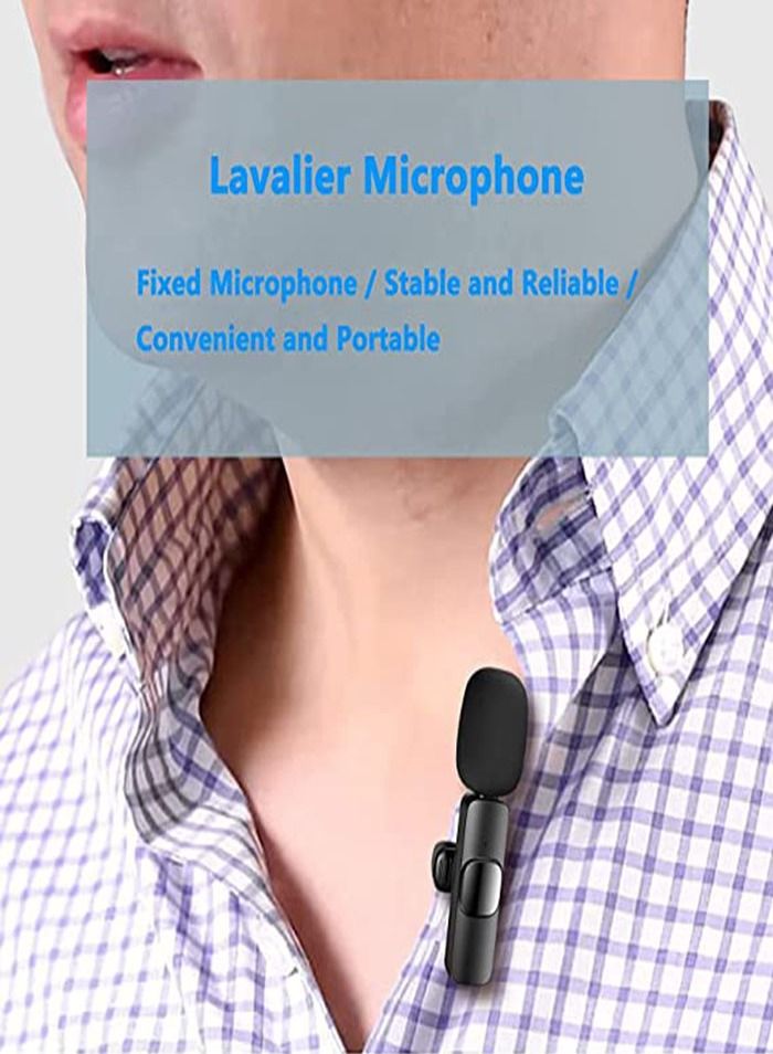 Wireless Microphone for iPhone Mini Neck Hanging Clip for Android Smartphones, Tik Tok, YouTube, Live Streaming, Flog, Zoom, Microphone No App No Bluetooth Function Works on iPhone - Image 5