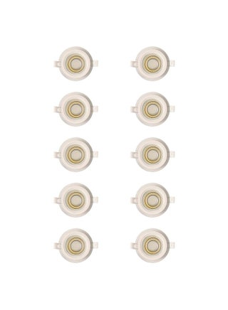 10 قطع كشافات داخل الجبس، فتحة 7 سم، جسم زجاجي 6 وات، إضاءة ثلاثية الأوضاع أبيض - دافئ - بارد قطع 10x10x4 سم - pzsku/ZA5BB410528E29DB9CAEEZ/45/1746703725/7d254607-3272-4ea0-ba15-9ccc4efa7bfc