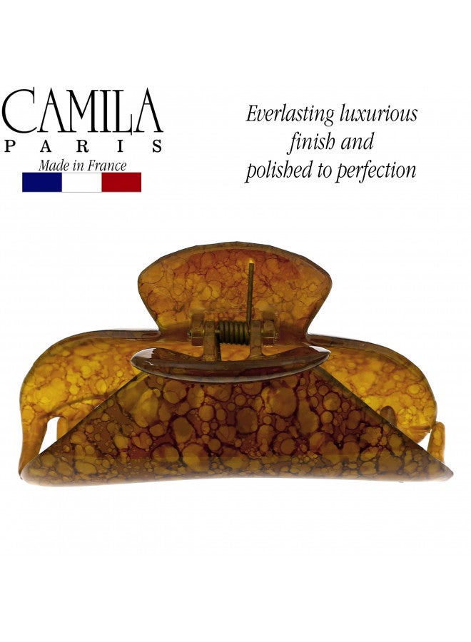CAMILA Camila Paris Mp925 French Hair Clip For Women Thick Hair For Long Curly Wavy Hair, Girls Hair Claw Clips Jaw, Durable Styling Big Claw Clip For Thick Hair, Strong Hold No Slip Grip, Made In France - Image 1