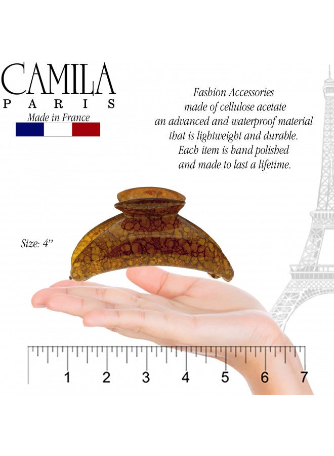 CAMILA Camila Paris Mp925 French Hair Clip For Women Thick Hair For Long Curly Wavy Hair, Girls Hair Claw Clips Jaw, Durable Styling Big Claw Clip For Thick Hair, Strong Hold No Slip Grip, Made In France - Image 2