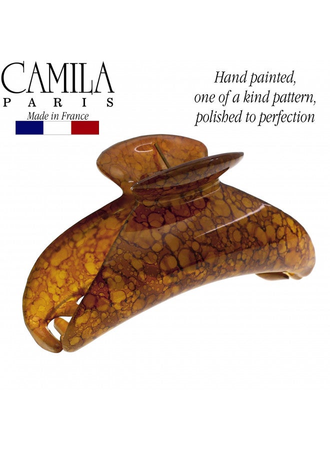 CAMILA Camila Paris Mp925 French Hair Clip For Women Thick Hair For Long Curly Wavy Hair, Girls Hair Claw Clips Jaw, Durable Styling Big Claw Clip For Thick Hair, Strong Hold No Slip Grip, Made In France - Image 3