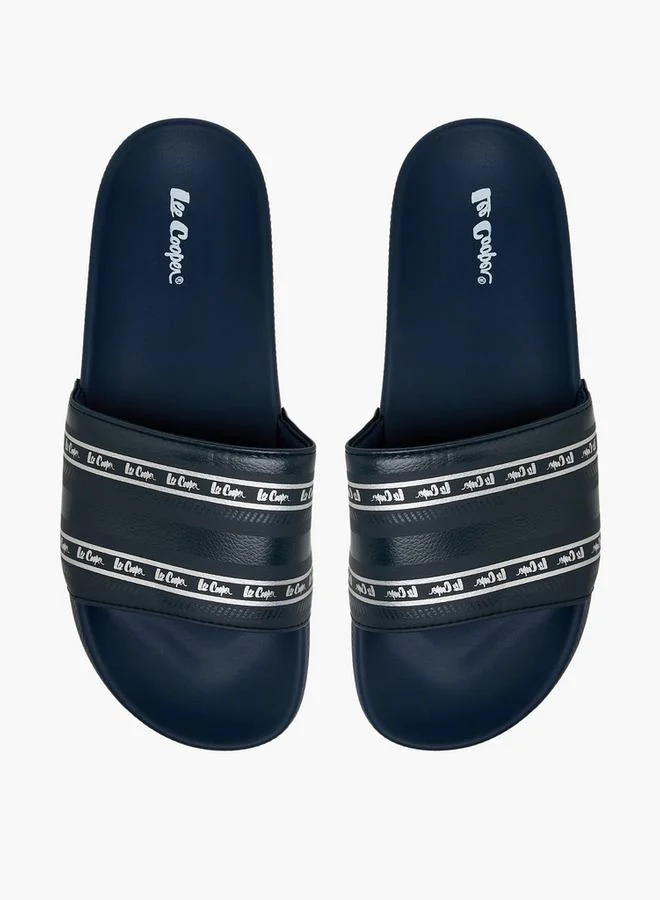 Lee Cooper Men Logo Print Slides