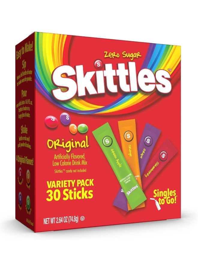 SINGLES TO GO! عبوة متنوعة من سكيتلز ستيك تو غو - مزيج مشروبات بودرة - Image 1