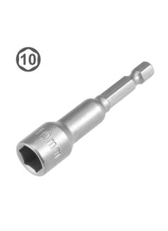 UPTODATETOOLS UPTODATETOOLS 5 Pcs 14 QuickChange Hex Shank 10mm Magnetic Nut Setter Driver Drill Bit 65mm Length Metric  - Image 2