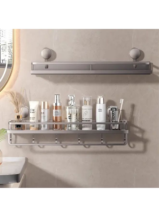 Rustproof Heavy Duty Shower Organizer 50cm With Hook And Rod - Image 2