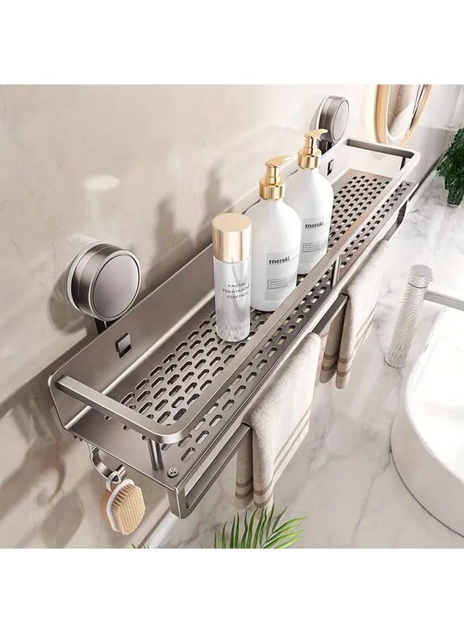 Rustproof Heavy Duty Shower Organizer 50cm With Hook And Rod - Image 1