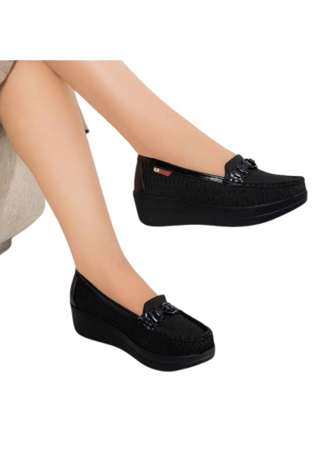 Goss 15 Medical Shoes - The Elegance of Turkish Knitwear -black