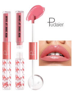 pudaier High Shine Lip Gloss With Clear Fixed Color Lip Oil - Up To 12 Hours Long Lasting Dual Ended Liquid Lipstick - Lightweight And Non Sticky - For Girls And Women  - Image 1