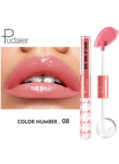 pudaier High Shine Lip Gloss With Clear Fixed Color Lip Oil - Up To 12 Hours Long Lasting Dual Ended Liquid Lipstick - Lightweight And Non Sticky - For Girls And Women  - Image 2
