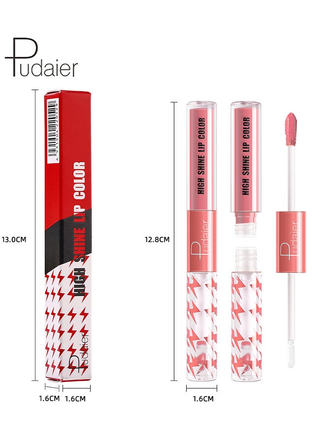 pudaier - High Shine Lip Gloss With Clear Fixed Color Lip Oil - Up To 12 Hours Long Lasting Dual Ended Liquid Lipstick - Lightweight And Non Sticky - For Girls And Women - Image 1