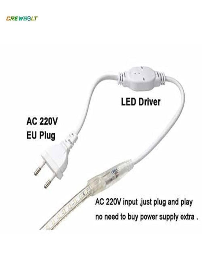 CREWBOLT 220V LED Rope Light Adapter | 2 Pin 6mm Plug for Flexible Strip & Tape Rope Lights | Connector Adapter Plug (Pack of 6) - Image 4