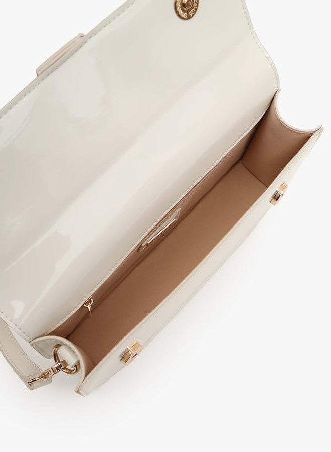 Kazo Bag Celeste Shoulder Bag | Off White Sling Handbag with Buckle Closure | Elegant Shoulder Purse - Image 5