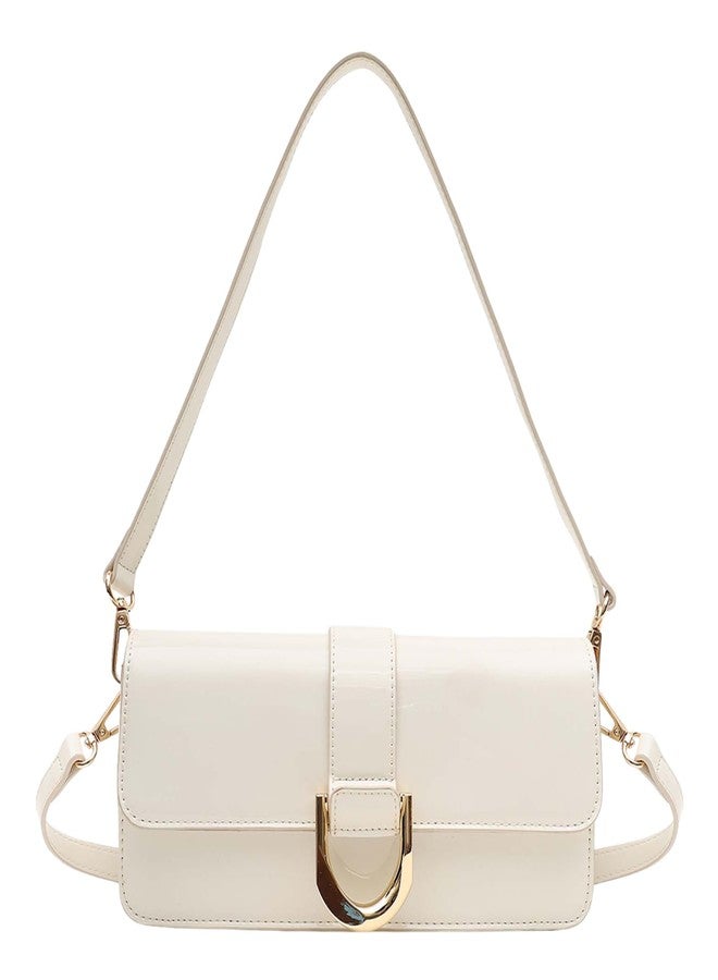 Kazo Bag Celeste Shoulder Bag | Off White Sling Handbag with Buckle Closure | Elegant Shoulder Purse - Image 1
