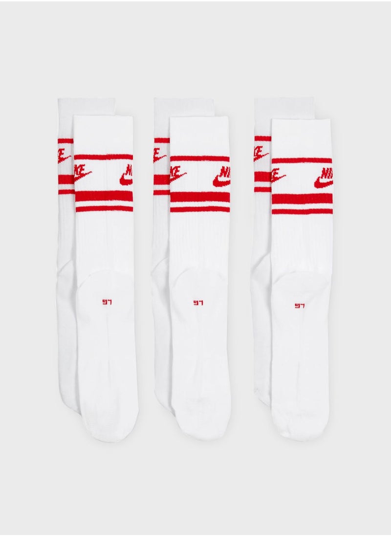 Nike 3 Pack Everyday Essential Crew Socks  - Image 3