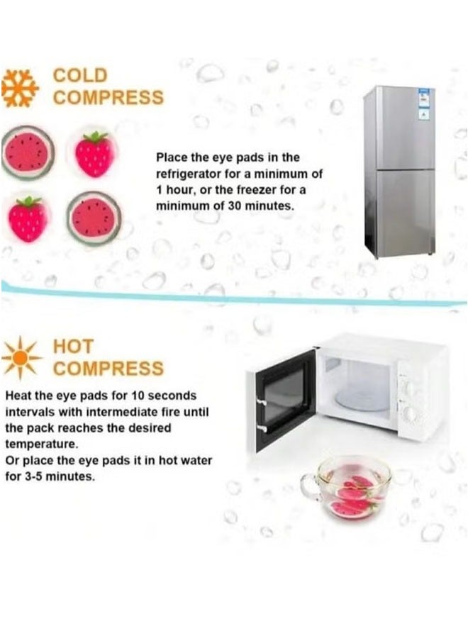 4 عيون كيس الثلج ، الباردة والساخنة قناع العين ، الجمال البلاستيكية الباردة والساخنة ضغط ، يمكن إعادة استخدامها ، العين منتجع صحي ، ومنع ضربة شمس صغيرة هلام كيس الثلج ، تبريد العين قناع - Image 5