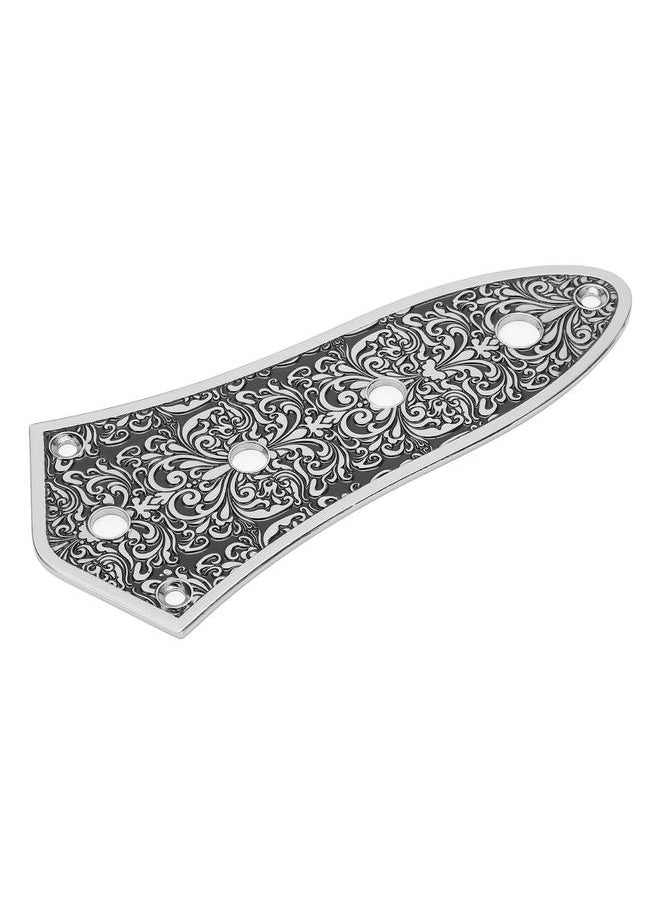 Thoraya - Bass Control Plate Aluminum Alloy Carved Board Volume Switch for Jazz Guitar Parts Replacement - Image 1