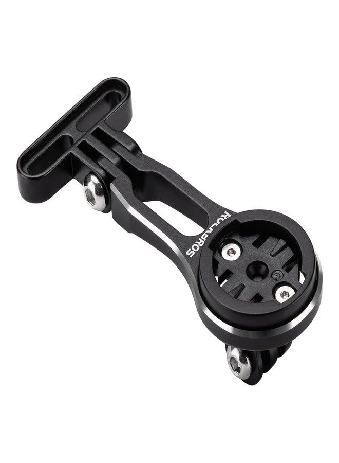 ROCKBROS Adjustable Out-Front Bicycle Mount - Aluminum Cycling Computer Mount Compatible with Garmin, Bryton, GoPro - Image 1